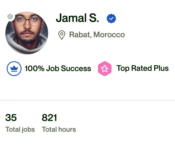 Shrjamal Upwork Profile